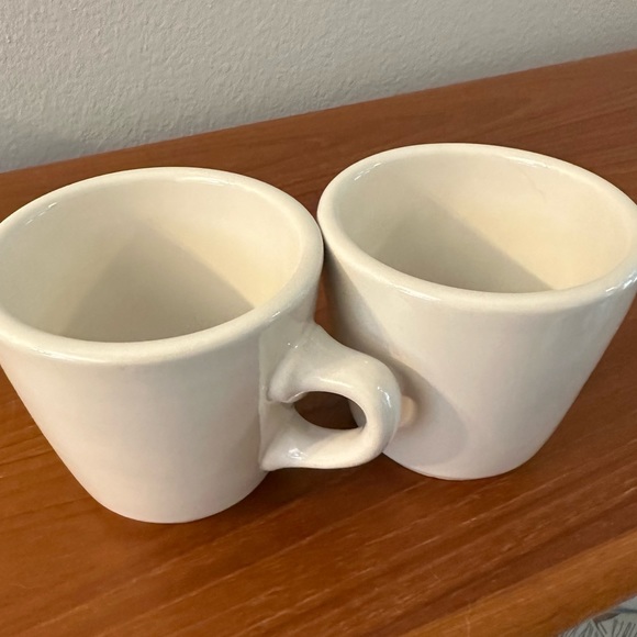 Set of two - Retro Diner Coffee mugs 6 oz - Picture 4 of 5